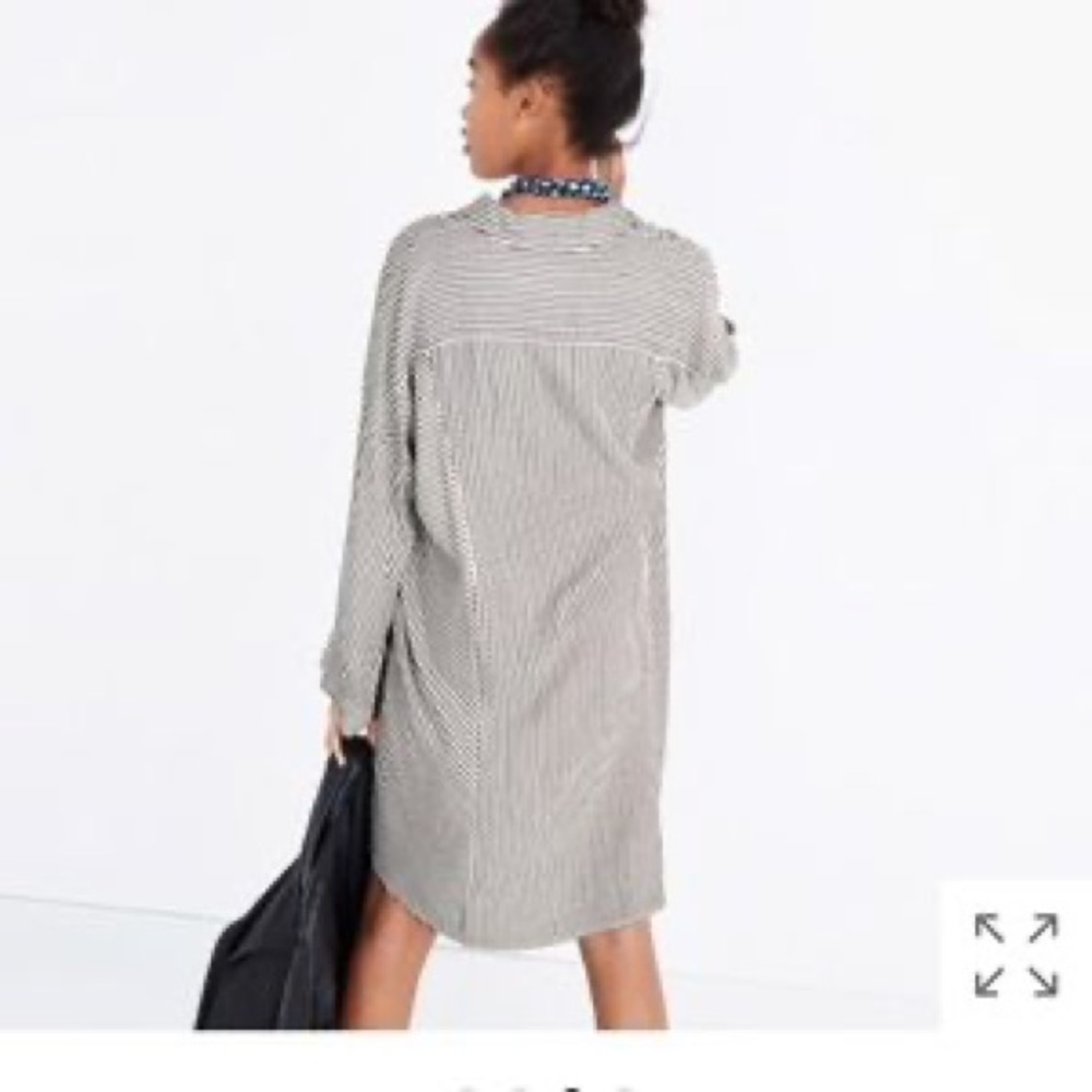 Madewell Strip-Play Shirt Dress